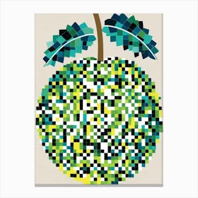 Pixelated Fruit Canvas Print