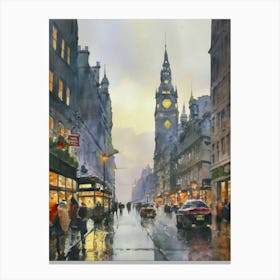 Edinburgh Cityscape Canvas Print