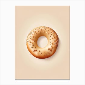 Chewy Bagel Marker Art 1 Canvas Print