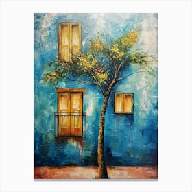 Tree In The Window Canvas Print