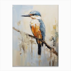 Bird Painting Kingfisher 4 Canvas Print