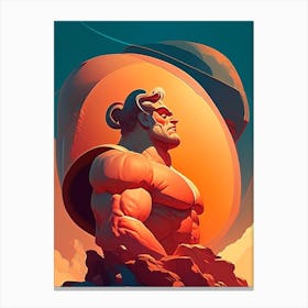 Hercules Comic Space Space Canvas Print