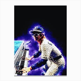 Spirit Of Elton John Canvas Print