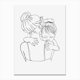 Hugging A Child Mothers day Canvas Print