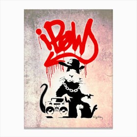 Rats | Street art Canvas Print