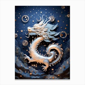 Dragon Elements Merged Illustration 4 Canvas Print