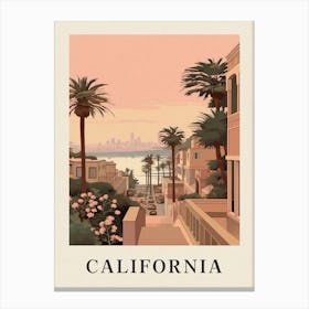 Vintage Travel Poster California 3 Canvas Print