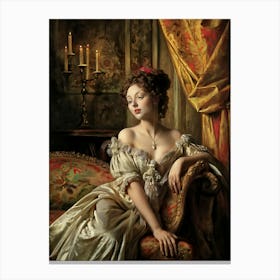 Lady In A Dress Canvas Print