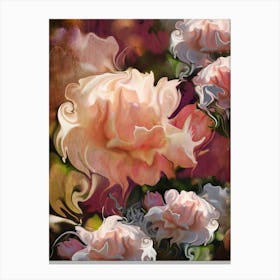 Pink Roses Canvas Print