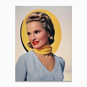 Eva Marie Saint Retro Collage Movies Canvas Print