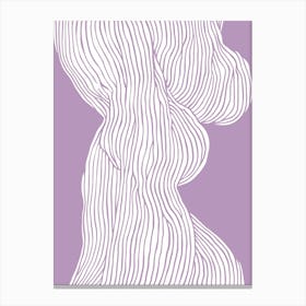 Fibers No 1 Purple Canvas Print