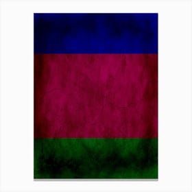 Kuban Peoples Republic Flag Texture Canvas Print