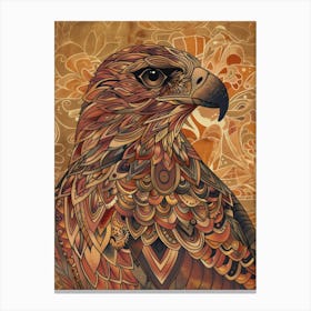 Hawk Painting Canvas Print