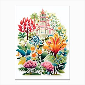 Bellingrath Gardens Usa Modern Illustration  Canvas Print