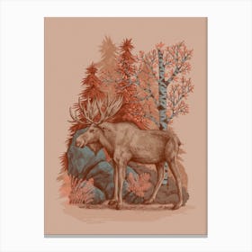 Wildlife In The Forest Canvas Print