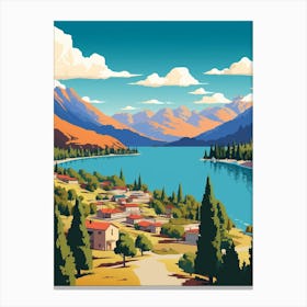 Lake Chelan Retro Pop Art 1 Canvas Print