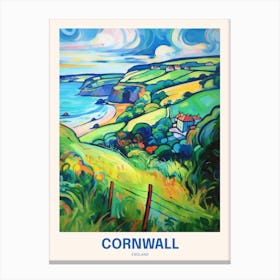 Cornwall England 22 Uk Travel Poster Canvas Print