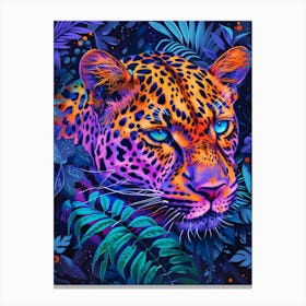 Leopard In The Jungle 51 Canvas Print