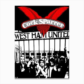 West Ham United cock sparrer band music Canvas Print