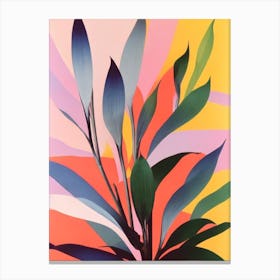 Yucca Colourful Illustration Plant Canvas Print