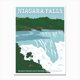 Niagara Falls State Park Travel Poster Canvas Print
