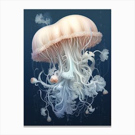 Lions Mane Jellyfish Realistic 1 Canvas Print