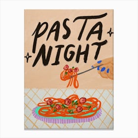Pasta Night Canvas Print