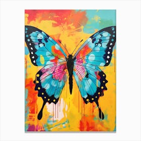 Pop Art Skipper Butterfly 2 Canvas Print