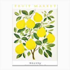 Florida Lemon Fruit 1 Canvas Print