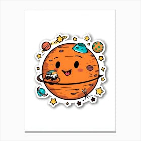 Venus Sticker Canvas Print