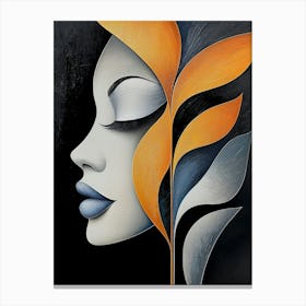 Face of a Woman Canvas Print