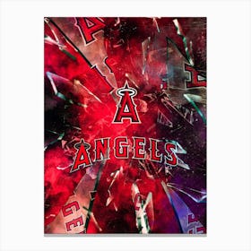 Los Angeles Angels Baseball Poster Canvas Print