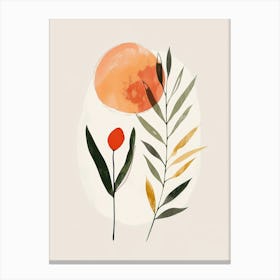 Orbiting Design Mid Century Style Canvas Print