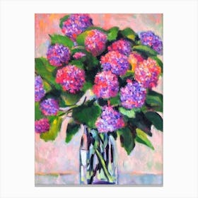 Hydrangea Artwork Name Flower Canvas Print