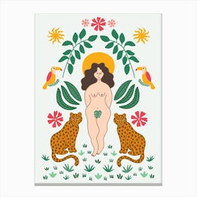 Jungle Goddess Canvas Print