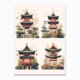 Shinto Shrines Japanese Style 1 Canvas Print