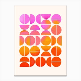 Playful Gradient Circles Canvas Print