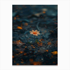 Flower In The Water 3 Canvas Print