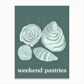 Weekend Pastries Canvas Print