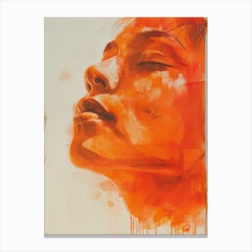 Orange Face 1 Canvas Print