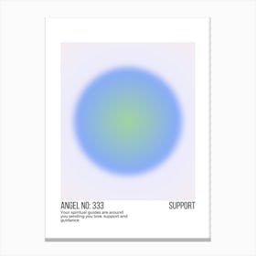 Angel No 333 Support Canvas Print