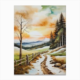 Winter Landscape 14 Canvas Print