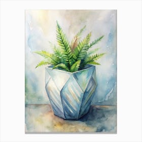 Fern In A Pot 1 Canvas Print