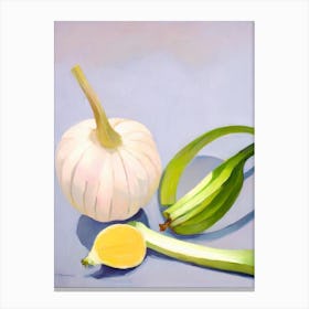 Celery Root Tablescape vegetable Canvas Print