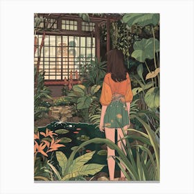 In The Garden Portland Japanese Garden Usa 4 Canvas Print