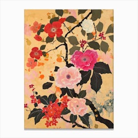 Hokusai Great Japan Botanical Japanese 21 Canvas Print