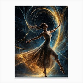 Dancer In Space Canvas Print