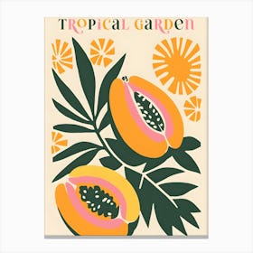 Tropical Garden Canvas Print