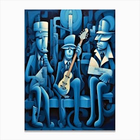 Blues Soul Series 13 - Blues Musicians Abstract Canvas Print