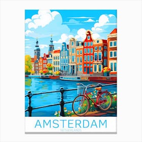 Amsterdam Travel City Netherlands Canvas Print